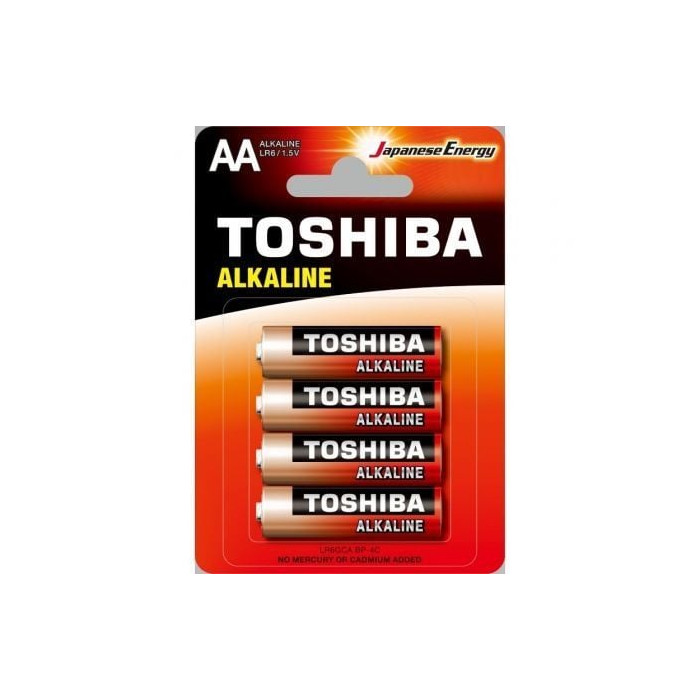 Pack de 4 Pilas AA Toshiba Alkaline LR6/ 1.5V/ Alcalinas | Pilas