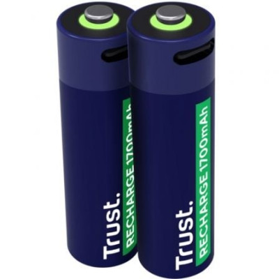 Pack de 2 Pilas AA Trust 25584/ Recargables | Pilas