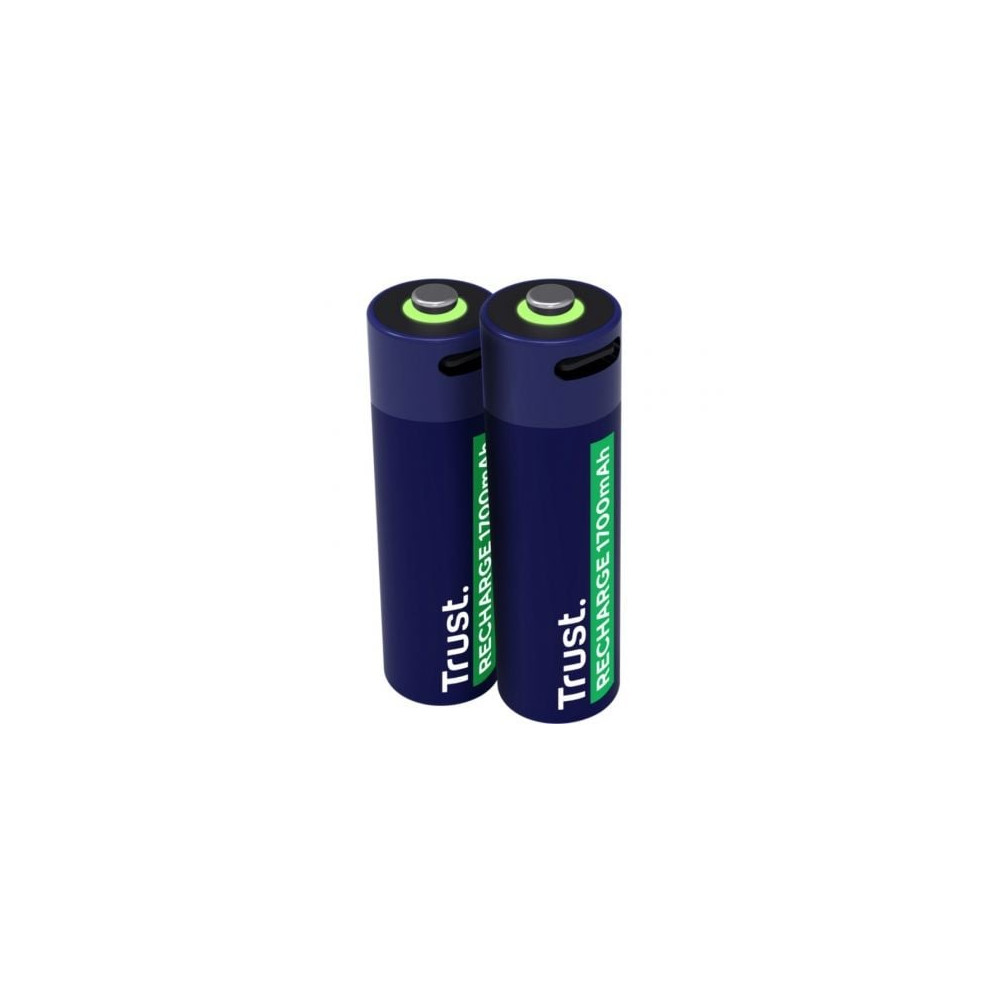 Pack de 2 Pilas AA Trust 25584/ Recargables | Pilas