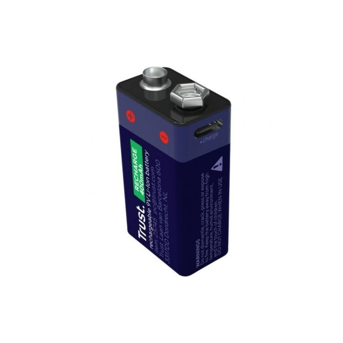 Pilas 6LR61 Trust 25745/ 9V/ Recargables | Pilas