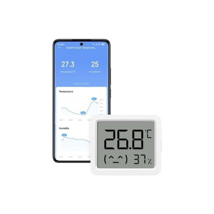 Monitor de Temperatura y Humedad Xiaomi Xiaomi Smart Temperature and Humidity Monitor 3 Mini | Estaciones