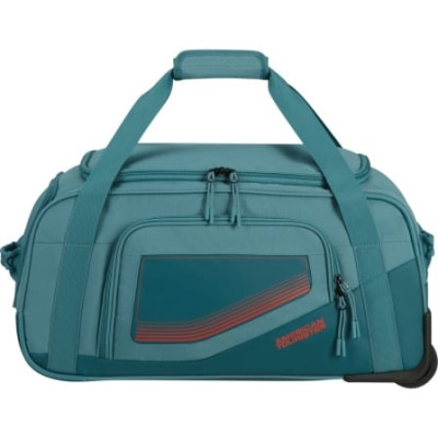 Bolsa de Viaje con Ruedas American Tourister City Racer S/ 55x35x25cm/ 2 Ruedas/ Azul Verdoso | Maletas