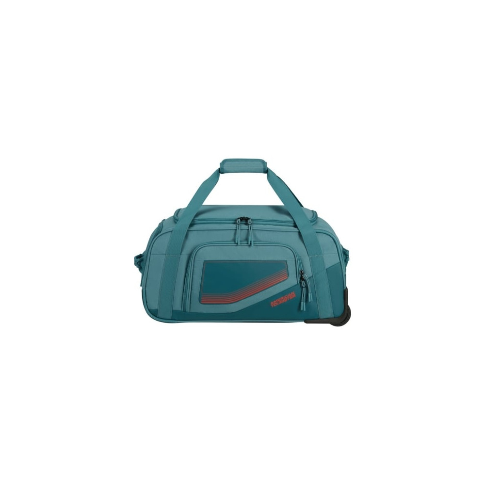Bolsa de Viaje con Ruedas American Tourister City Racer S/ 55x35x25cm/ 2 Ruedas/ Azul Verdoso | Maletas