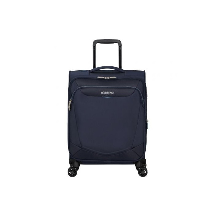 Maleta de Cabina American Tourister SummerRide Spinner 55cm/ 55x40x23cm/ 4 Ruedas/ Azul Marino | Maletas
