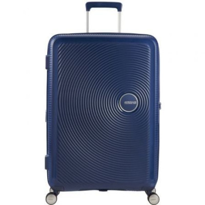 Maleta Mediana American Tourister SoundBox Spinner 67cm/ 67x46.5x29cm/ 4 Ruedas/ Azul Marino | Maletas