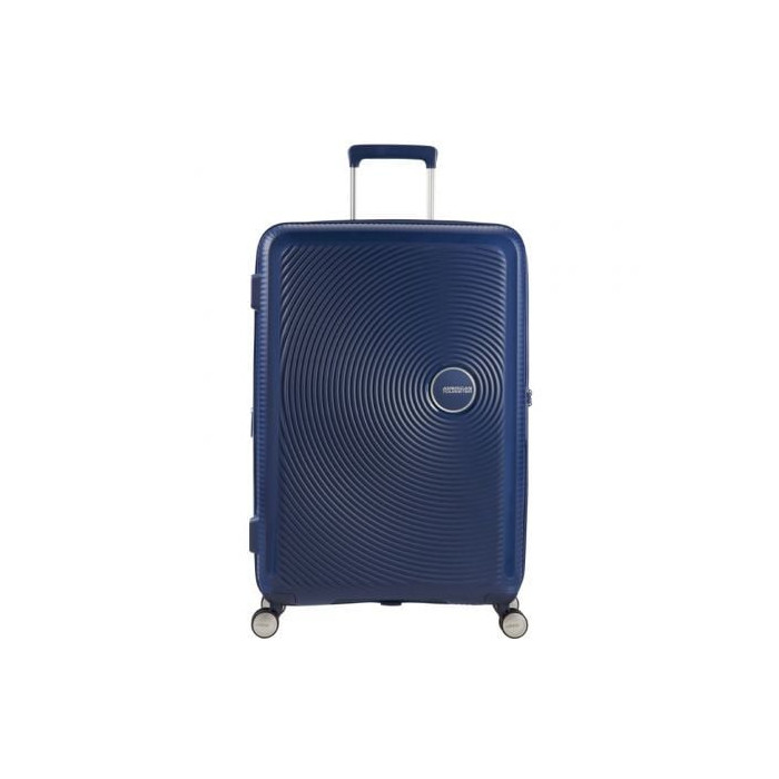 Maleta Mediana American Tourister SoundBox Spinner 67cm/ 67x46.5x29cm/ 4 Ruedas/ Azul Marino | Maletas