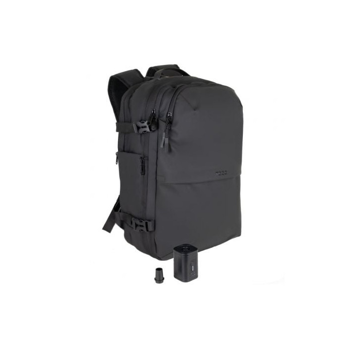 Mochila TooQ TQBP-V101-BK/ Capacidad 30-55L/ Negra/ Incluye Bomba de Aire | Maletas