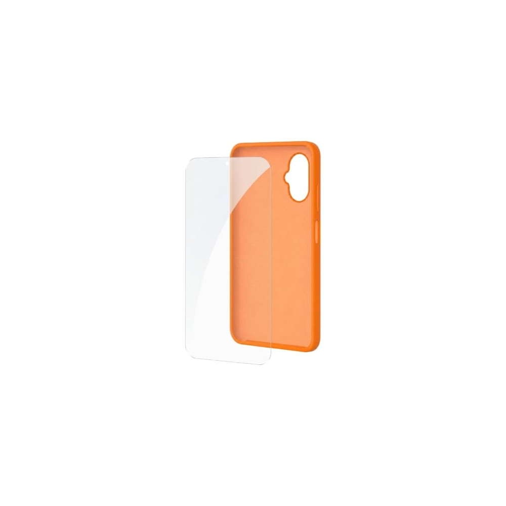 Funda Silicona + Protector de Pantalla de Cristal Templado SPC Wuum One Protection Pack 4354P/ Compatible con SPC Wuum One/ Nara