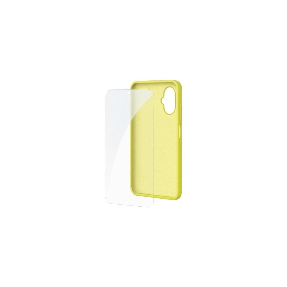 Funda Silicona + Protector de Pantalla de Cristal Templado SPC Wuum One Protection Pack 4354Y/ Compatible con SPC Wuum One/ Amar