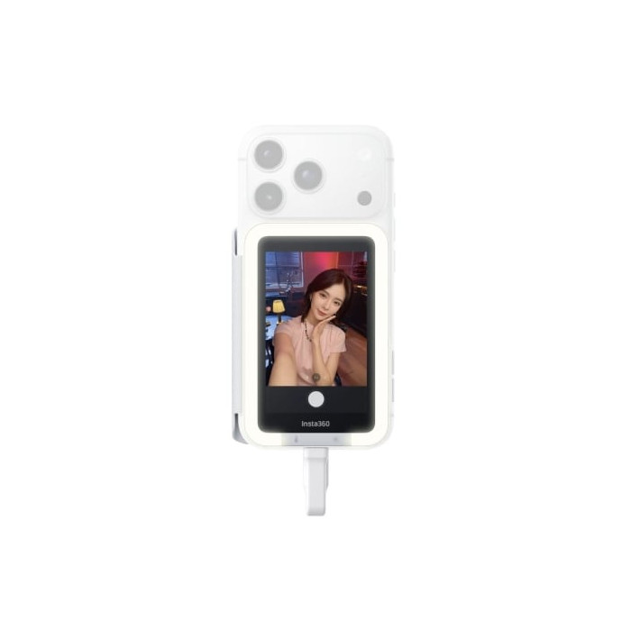Pantalla Selfie Insta360 Snap/ Con Luz/ Blanco | Linternas