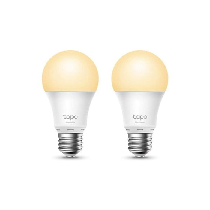 Bombilla Inteligente TP-Link Tapo L510E/ Casquillo E27/ 8.7W/ 806 Lúmenes/ 2700K/ Pack 2 | Bombillas
