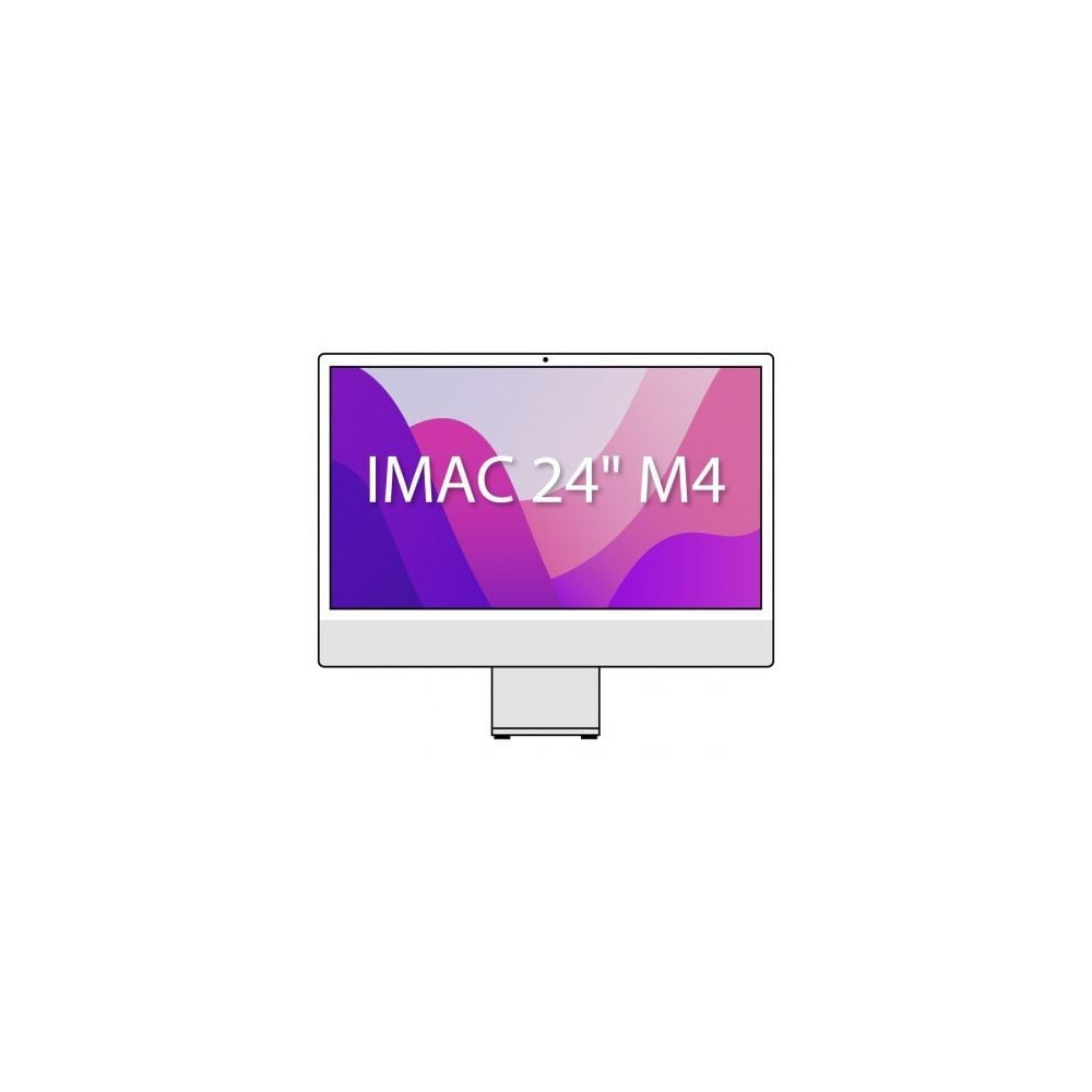 Apple iMac 24' Retina 4,5K / M4 10-Core CPU/ 24Gb/ 512Gb SSD/ 10-Core GPU/ Plata | iMac