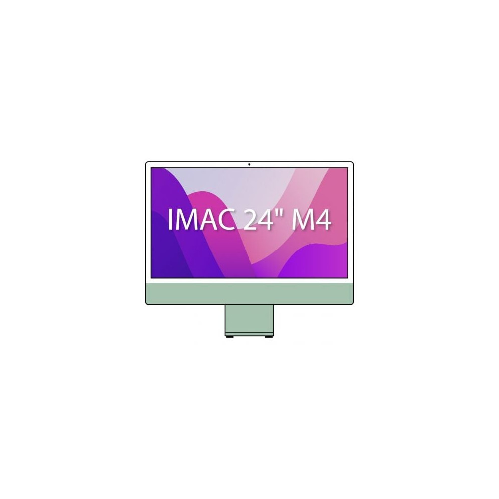 Apple iMac 24' Retina 4,5K / M4 8-Core CPU/ 16Gb/ 256Gb SSD/ 8-Core GPU/ Verde | iMac
