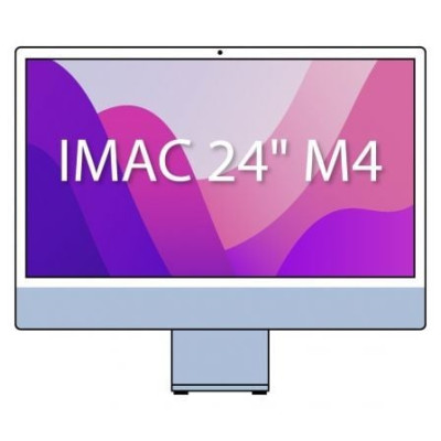 Apple iMac 24' Retina 4,5K / M4 10-Core CPU/ 16Gb/ 256Gb SSD/ 10-Core GPU/ Azul | iMac