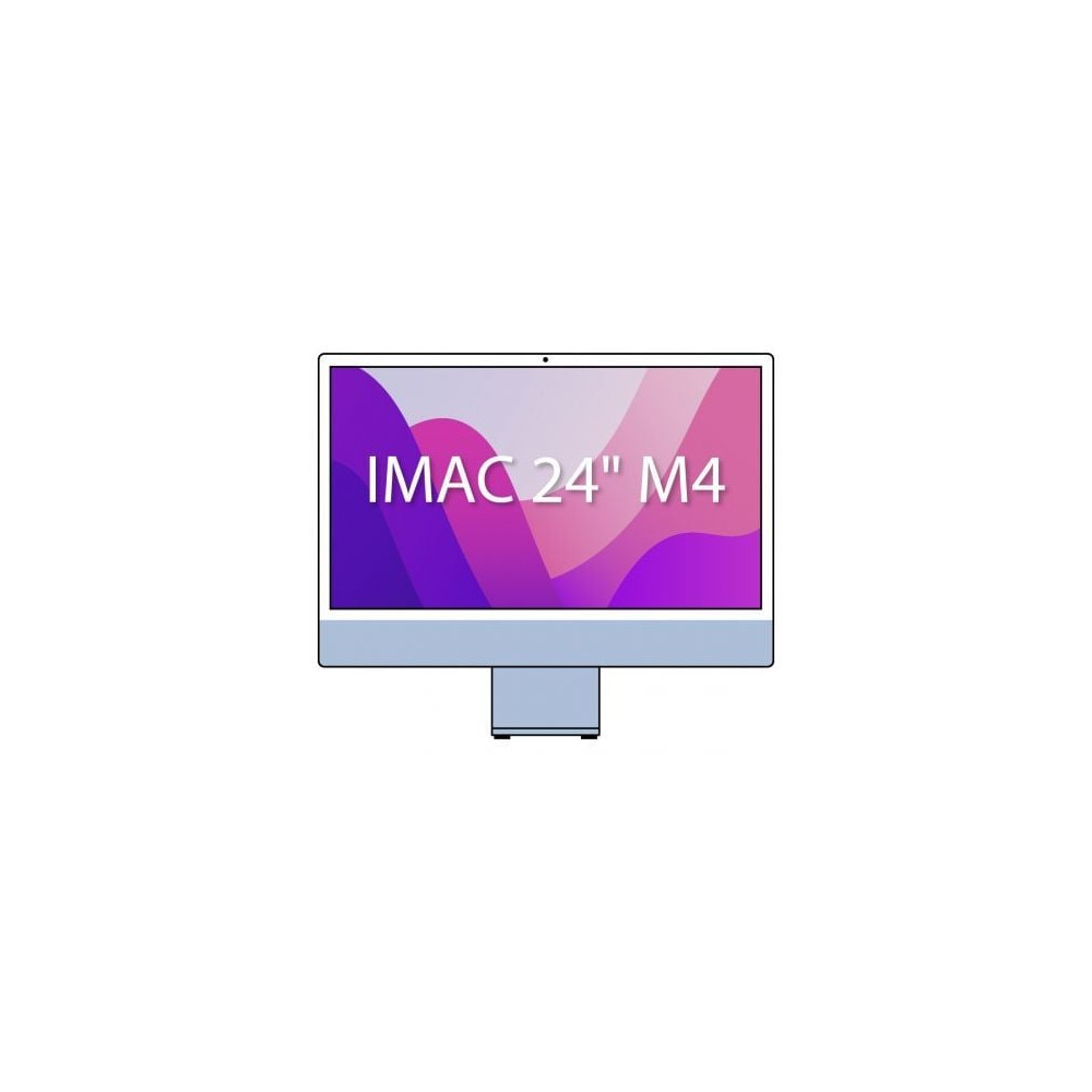 Apple iMac 24' Retina 4,5K / M4 10-Core CPU/ 16Gb/ 256Gb SSD/ 10-Core GPU/ Azul | iMac