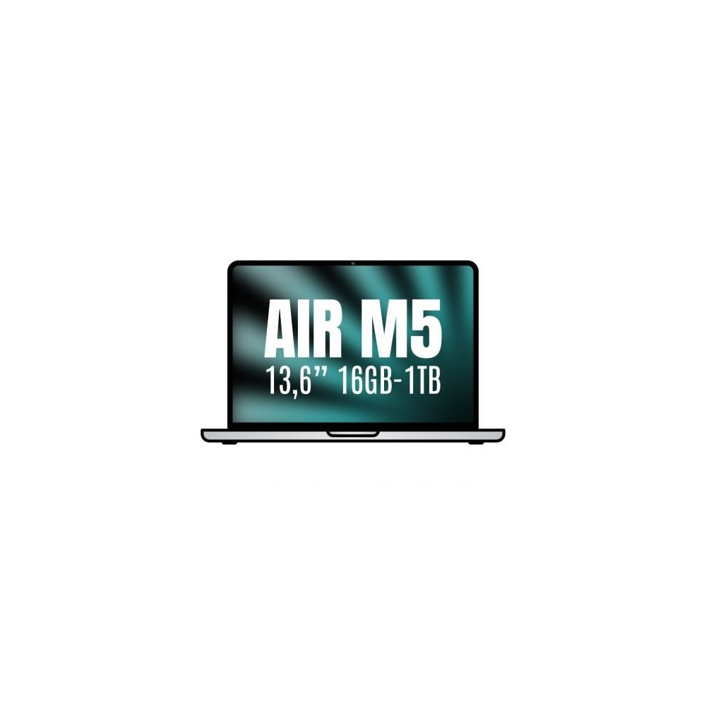 Apple Macbook Air 13,6'/ M5 10-Core CPU/ 16GB/ 1TB SSD/ 10-Core GPU/ Plata | MacBook Air