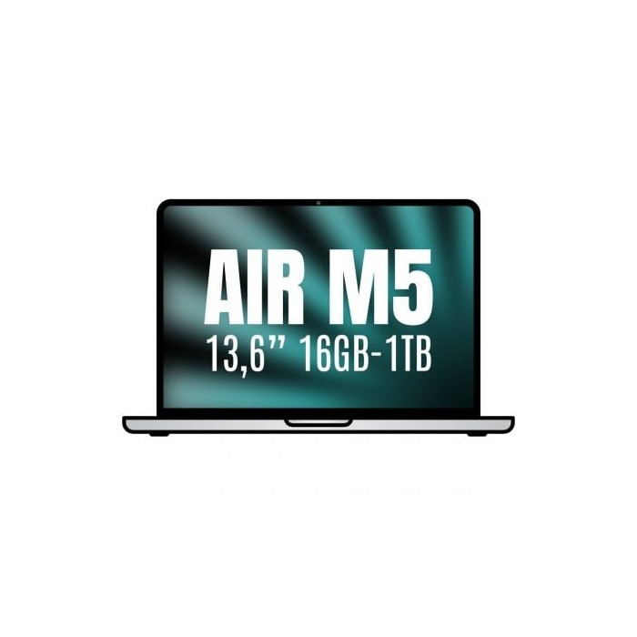 Apple Macbook Air 13,6'/ M5 10-Core CPU/ 16GB/ 1TB SSD/ 10-Core GPU/ Plata | MacBook Air