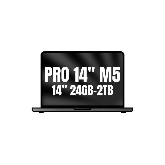 Apple Macbook Pro 14'/ M5 Pro 18-Core CPU/ 24GB/ 2TB SSD/ 20-Core GPU/ Negro Espacial | MacBook Pro