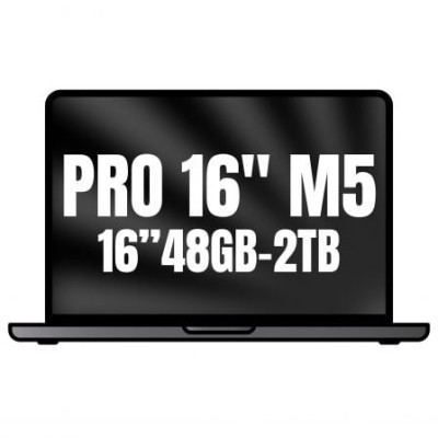Apple Macbook Pro 16'/ M5 Max 18-Core CPU/ 48GB/ 2TB SSD/ 40-Core GPU/ Negro Espacial | MacBook Pro