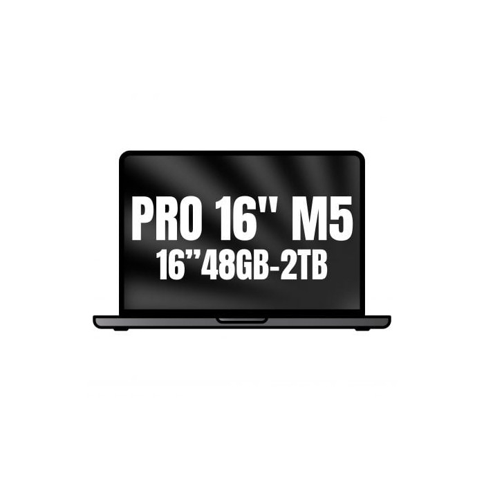 Apple Macbook Pro 16'/ M5 Max 18-Core CPU/ 48GB/ 2TB SSD/ 40-Core GPU/ Negro Espacial | MacBook Pro
