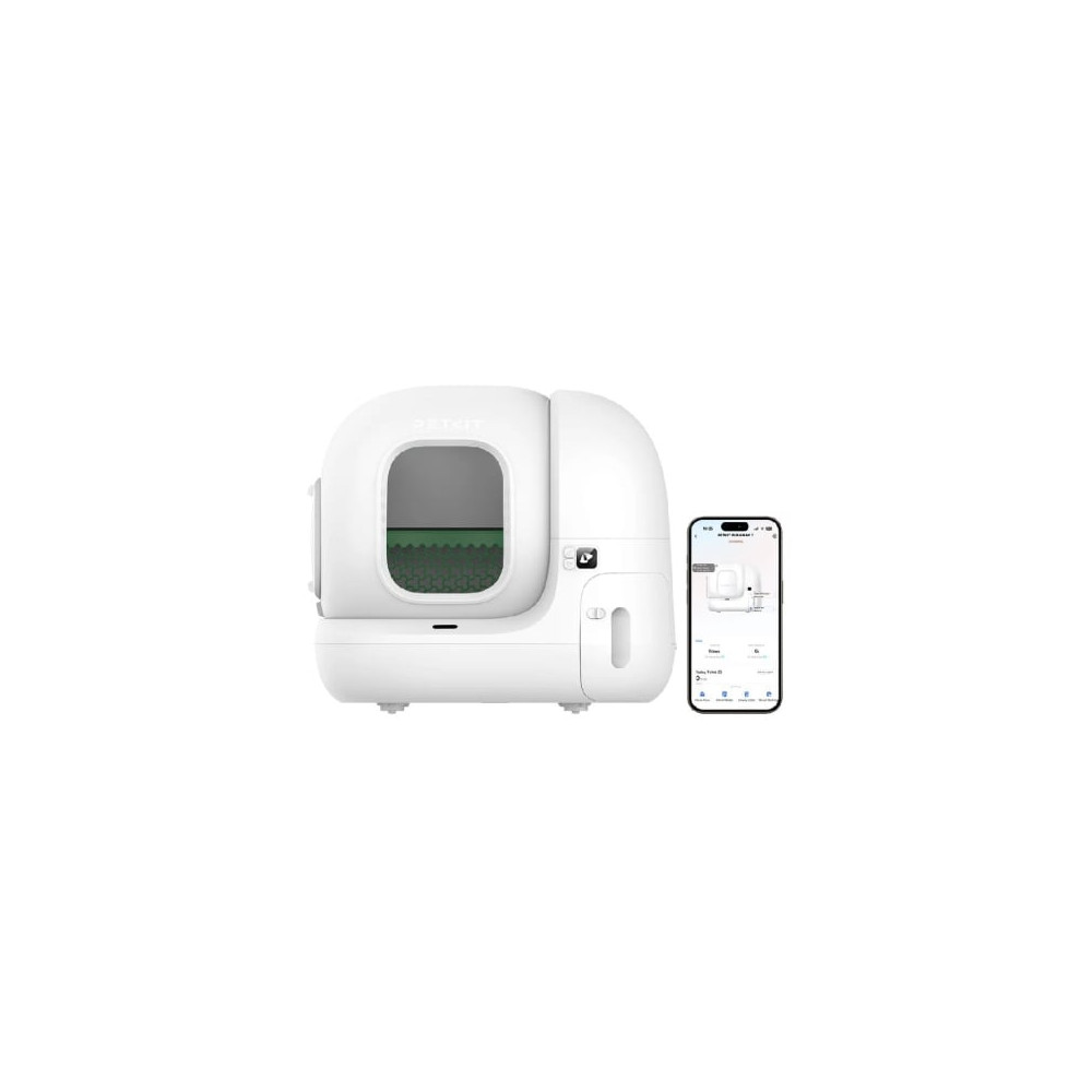 Arenero para Gatos Autolimpiable PetKit PURA MAX 2/ 76L/ Control desde APP/ Blanco Mate | Dispositivos