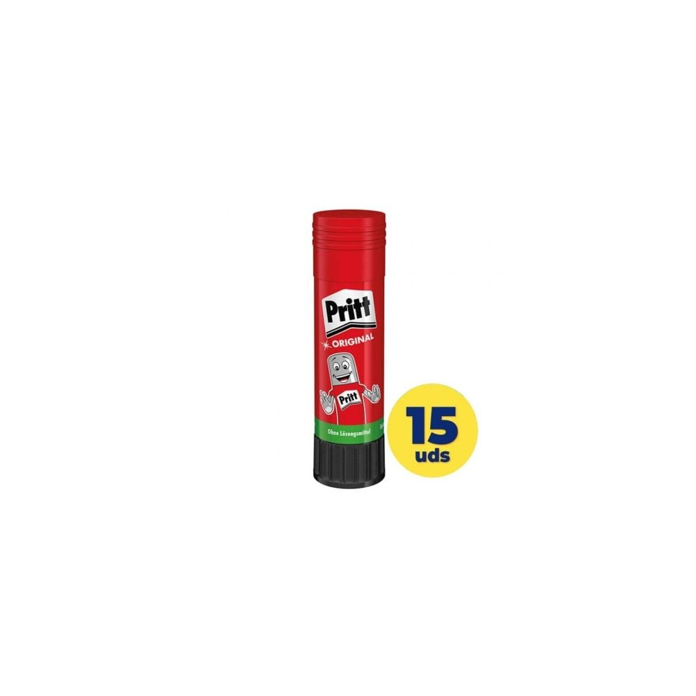 Expositor de Pegamento en Barra Pritt/ 43g/ 15 unidades | Adhesivos