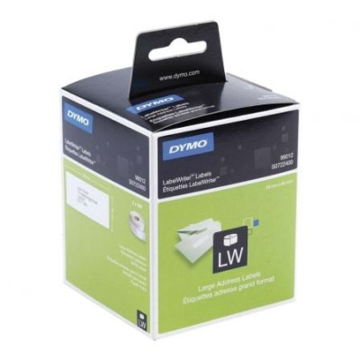 Etiquetas Adhesivas en Rollo Dymo 99012/ 89 x 36mm/ 260 x 2 uds | Etiquetar