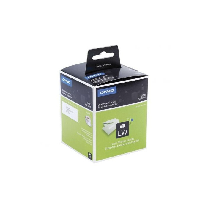 Etiquetas Adhesivas en Rollo Dymo 99012/ 89 x 36mm/ 260 x 2 uds | Etiquetar