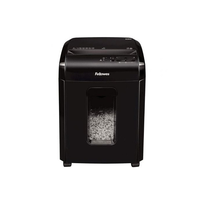 Destructora Fellowes 10M/ Corte en Partículas de 2 x 12mm/ Negra | Cizallas y Destructoras