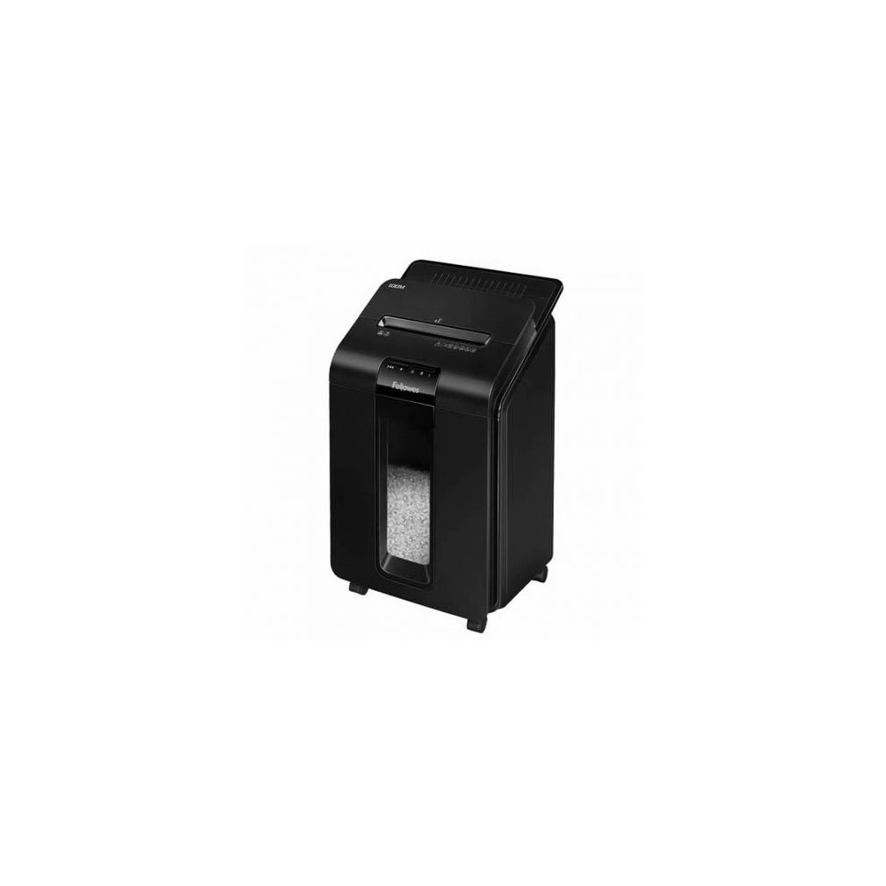 Destructora Fellowes AutoMax 100M/ Microcorte de 4 x 10mm/ Negra | Cizallas y Destructoras