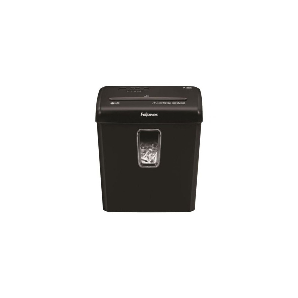 Destructora Fellowes P-30C/ Corte en Partículas de 4 x 34mm/ Negra | Cizallas y Destructoras