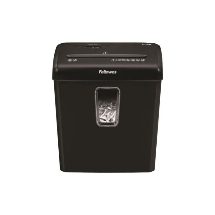 Destructora Fellowes P-30C/ Corte en Partículas de 4 x 34mm/ Negra | Cizallas y Destructoras