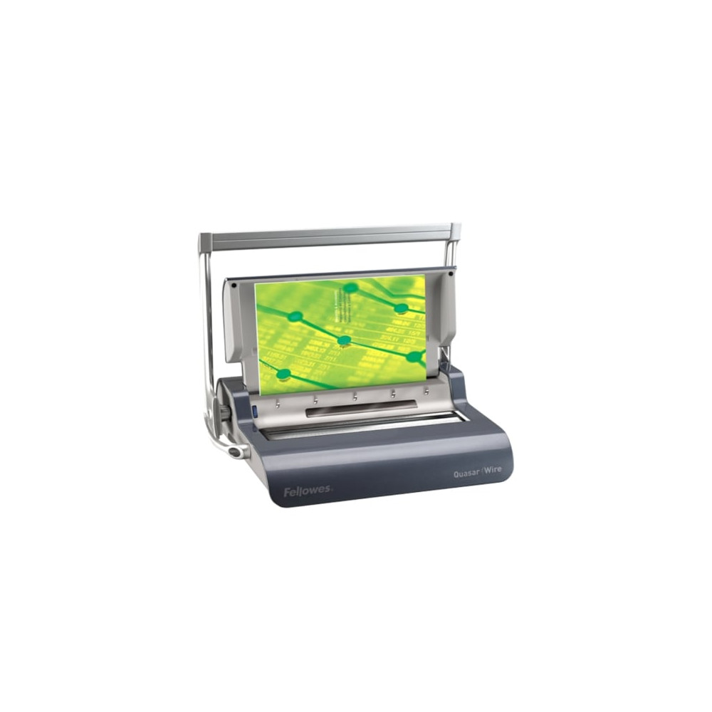 Encuadernadora de Canutillo Fellowes Quasar Wire/ Plata | Encuadernación y Plastificación