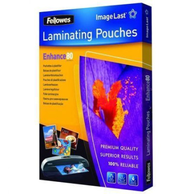 Fundas para Plastificar Fellowes 5306114/ A4/ 80 Micras/ 100 unidades | Encuadernación y Plastificación