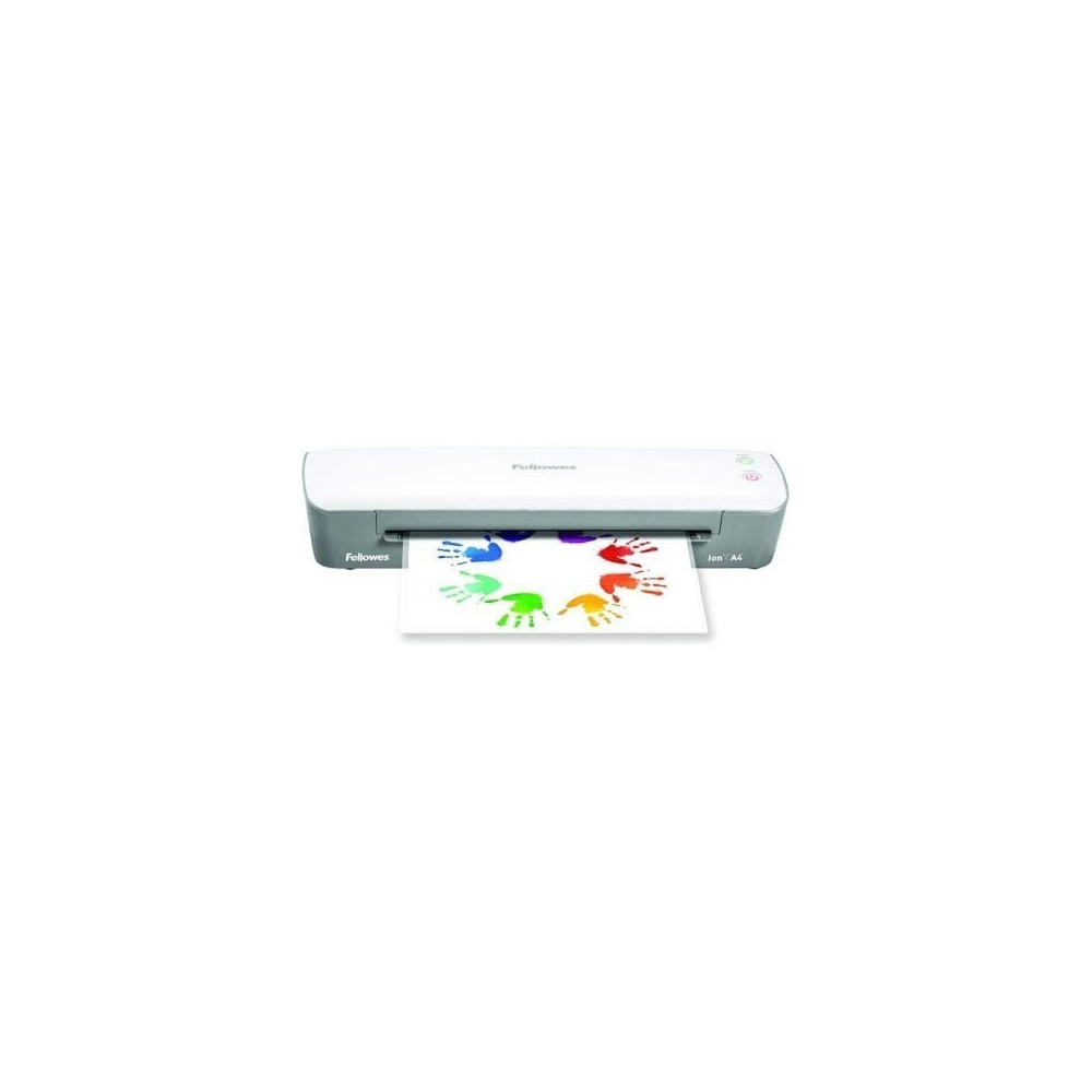 Plastificadora Fellowes Ion A4 4560001/ hasta A4 y 80-125 Micras/ Blanca y Gris | Encuadernación y Plastificación