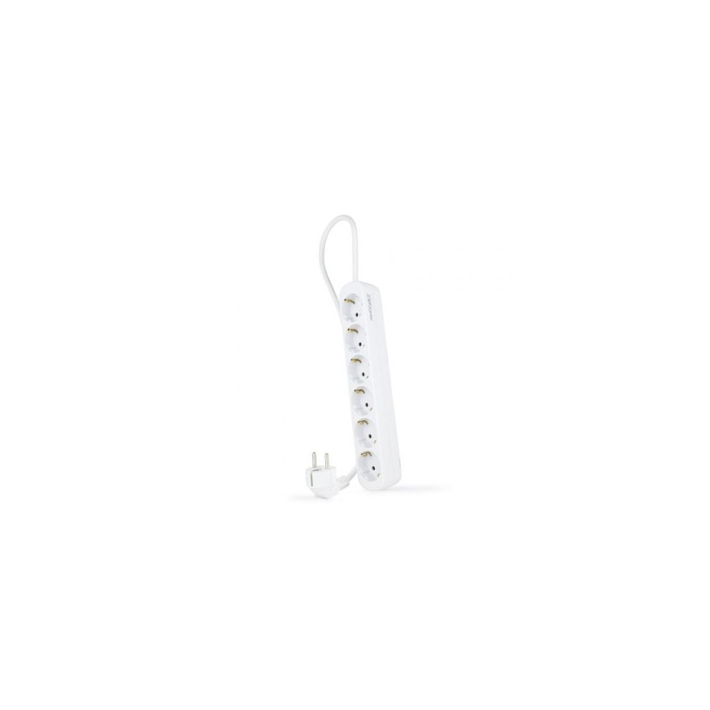 Regleta Nanocable 10.37.0006-NS/ 6 Tomas de Corriente/ Cable 1.4m/ Blanca | Regletas