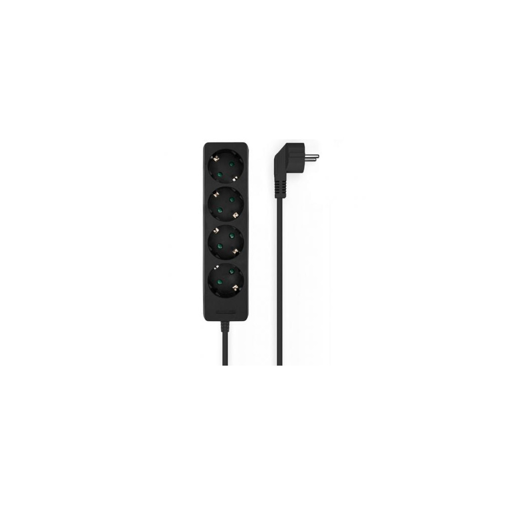 Regleta Aisens A154-0534/ 4 Tomas de Corriente/ Cable 1.4m/ Negro | Regletas