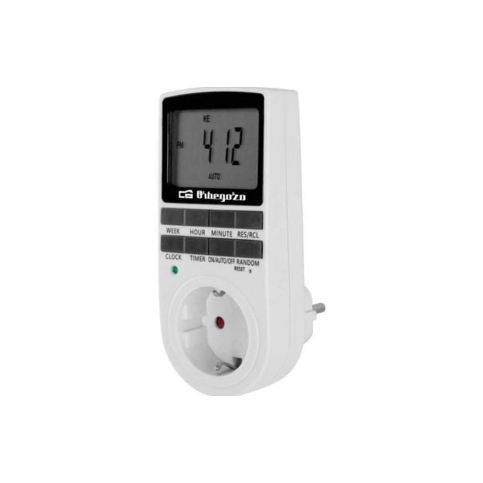 Programador de Enchufe Orbegozo PG 25/ Potencia Máxima 3680W | Programadores