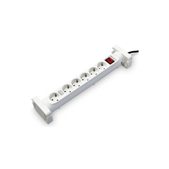 Regleta con interruptor Salicru SAFE 6S/ 6 Tomas de corriente/ Cable 1.4m/ Blanca | Regletas