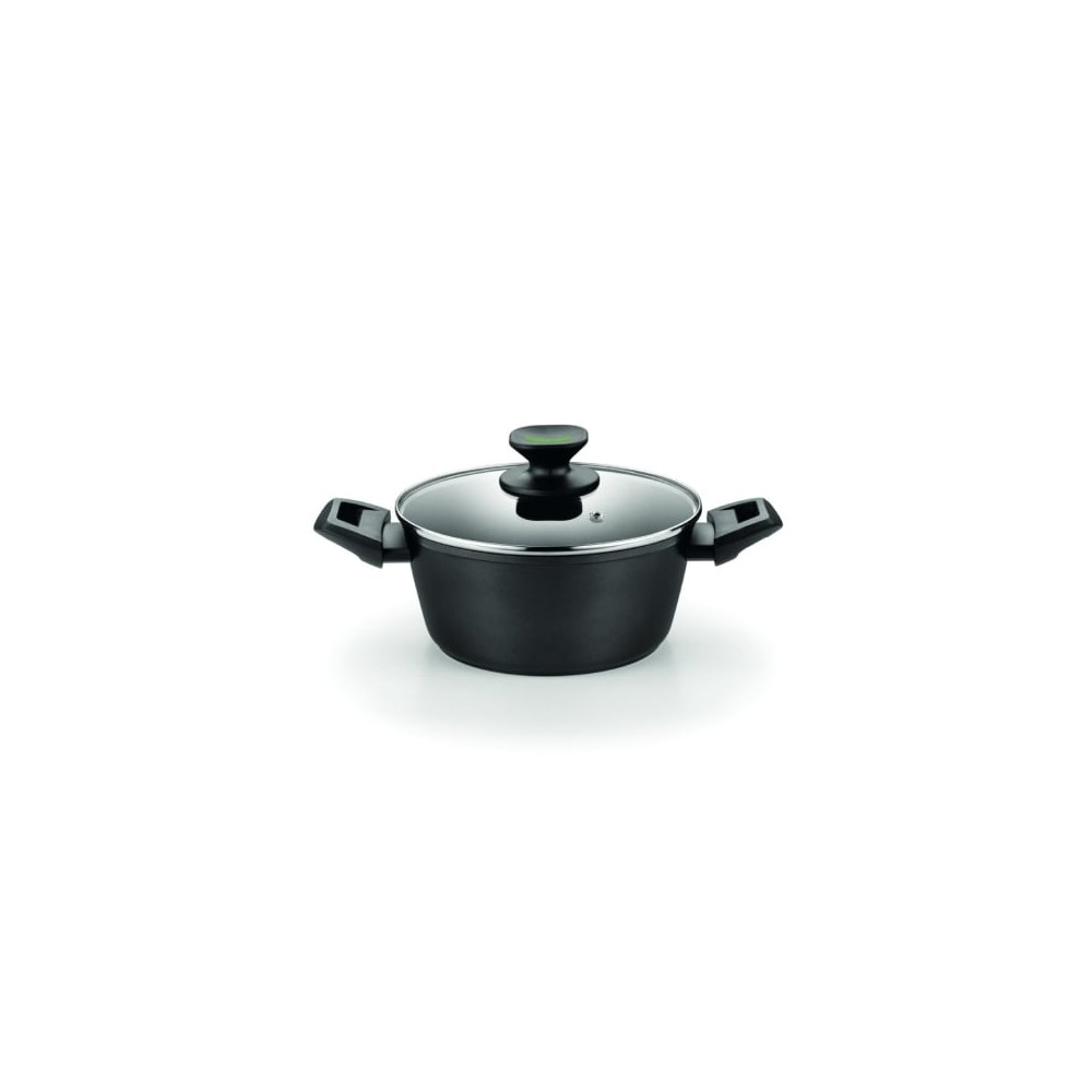 Cacerola Alta Monix Green M480320/ Ø20cm/ Aluminio forjado/ Apta para Inducción | Cacerolas