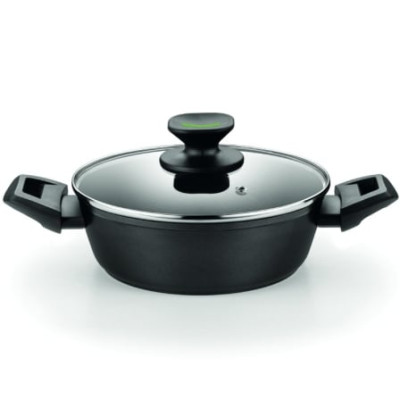 Cacerola Baja Monix Green M480528/ Ø28cm/ Aluminio forjado/ Apta para Inducción | Cacerolas