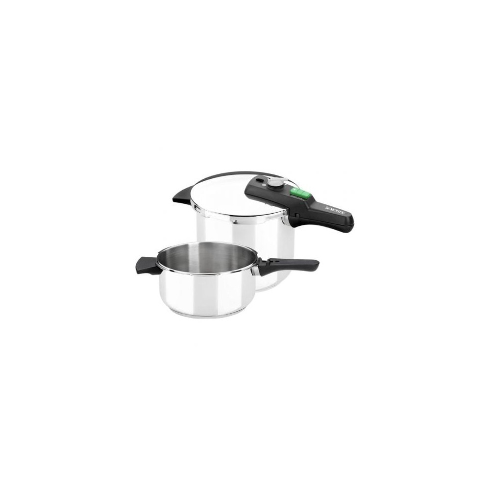 Olla a Presión Rápida Monix Quick M560005/ Ø22cm/ 4+6L/ Acero Inoxidable | Ollas Express