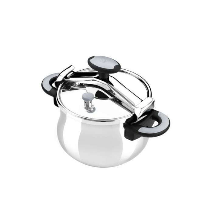 Olla a Presión Bra New Star A185501/ Ø22cm/ 4.5L/ Acero Inoxidable/ Apta para Inducción | Ollas Express