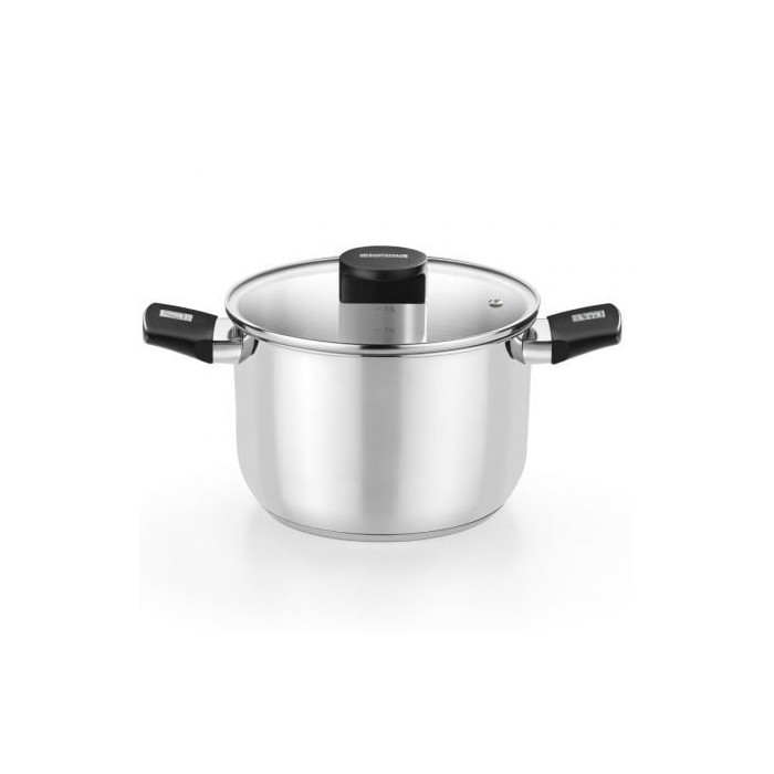 Olla Elite Inox M240218/ 18cm/ 3L/ Acero Inoxidable/ Apta para Inducción | Ollas Express