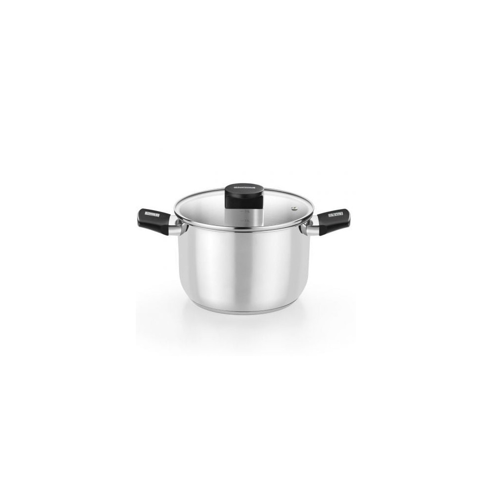 Olla Elite Inox Monix M240226/ Ø26cm/ 8L/ Acero Inoxidable/ Apta para Inducción | Ollas Express