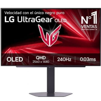 Monitor Gaming LG UltraGear 27GX704A-B 27'/ QHD/ 0.03ms/ 240Hz/ OLED/ Regulable en altura/ Negro | Monitores