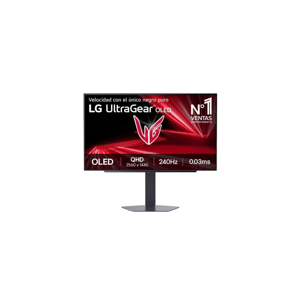Monitor Gaming LG UltraGear 27GX704A-B 27'/ QHD/ 0.03ms/ 240Hz/ OLED/ Regulable en altura/ Negro | Monitores