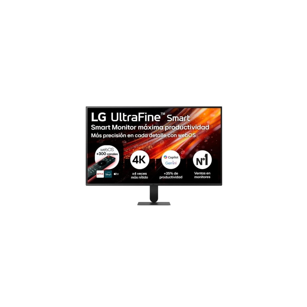 Smart Monitor LG Ultrafine 32U701SB-B 31.5'/ 4K/ Multimedia/ Smart TV/ Negro | Monitores