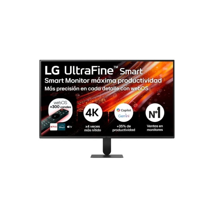 Smart Monitor LG Ultrafine 32U701SB-B 31.5'/ 4K/ Multimedia/ Smart TV/ Negro | Monitores