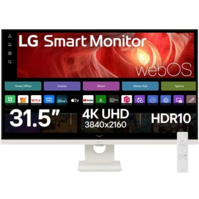 Smart Monitor LG 32U721SA-W 31.5'/ 4K/ Multimedia/ Smart TV/ Blanco | Monitores